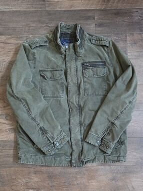 Bass Olive Green Military Field Jacket